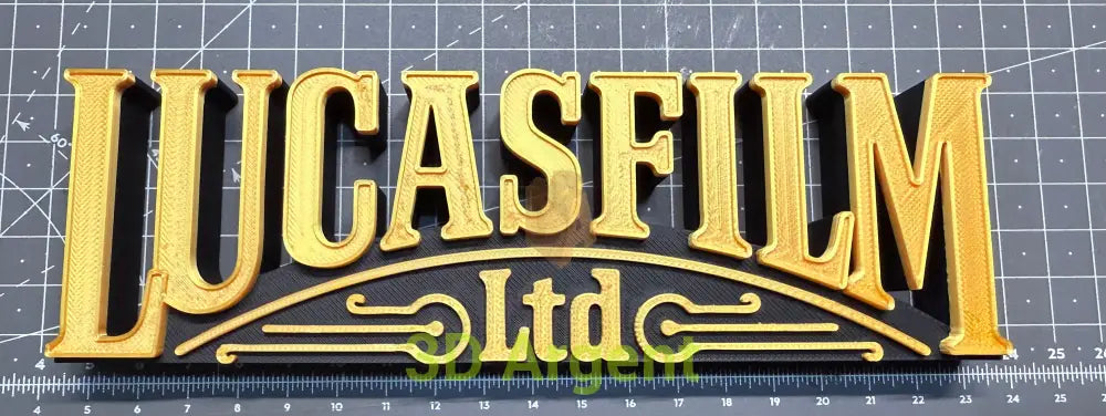 Lucasfilm Star Wars sign - 3D Printed Sign Stand See Through Collectables:Science Fiction Collectables:Other Science