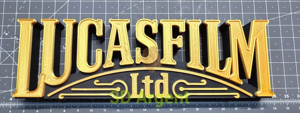 Lucasfilm Star Wars sign - 3D Printed Sign Stand See Through Collectables:Science Fiction Collectables:Other Science
