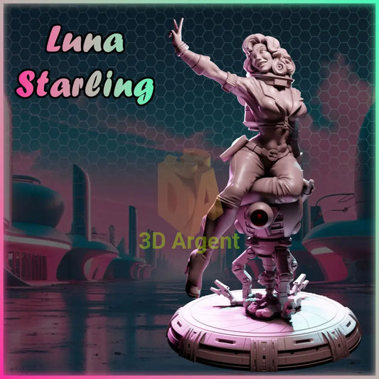 Luna Starling – Ladies of Nuke City – Gilmorestudio 3D Printed Resin Miniature 32mm SFW