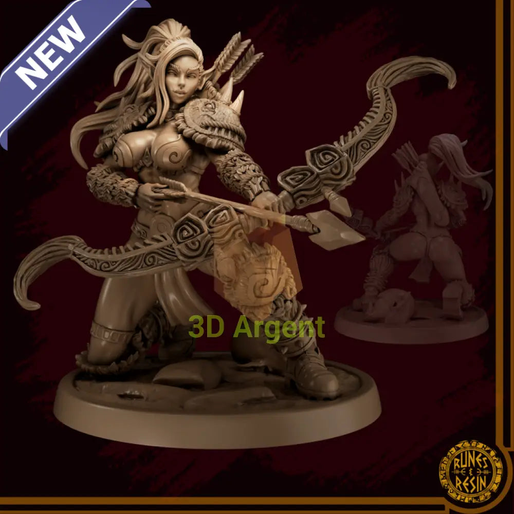 Marowen Ranger - The Elven Misadventure - Runes & Resin 75mm Miniature - Toys & Games:Wargames &