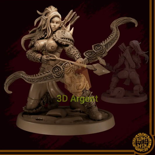 Marowen Ranger - The Elven Misadventure - Runes & Resin 75mm Miniature - Toys & Games:Wargames &