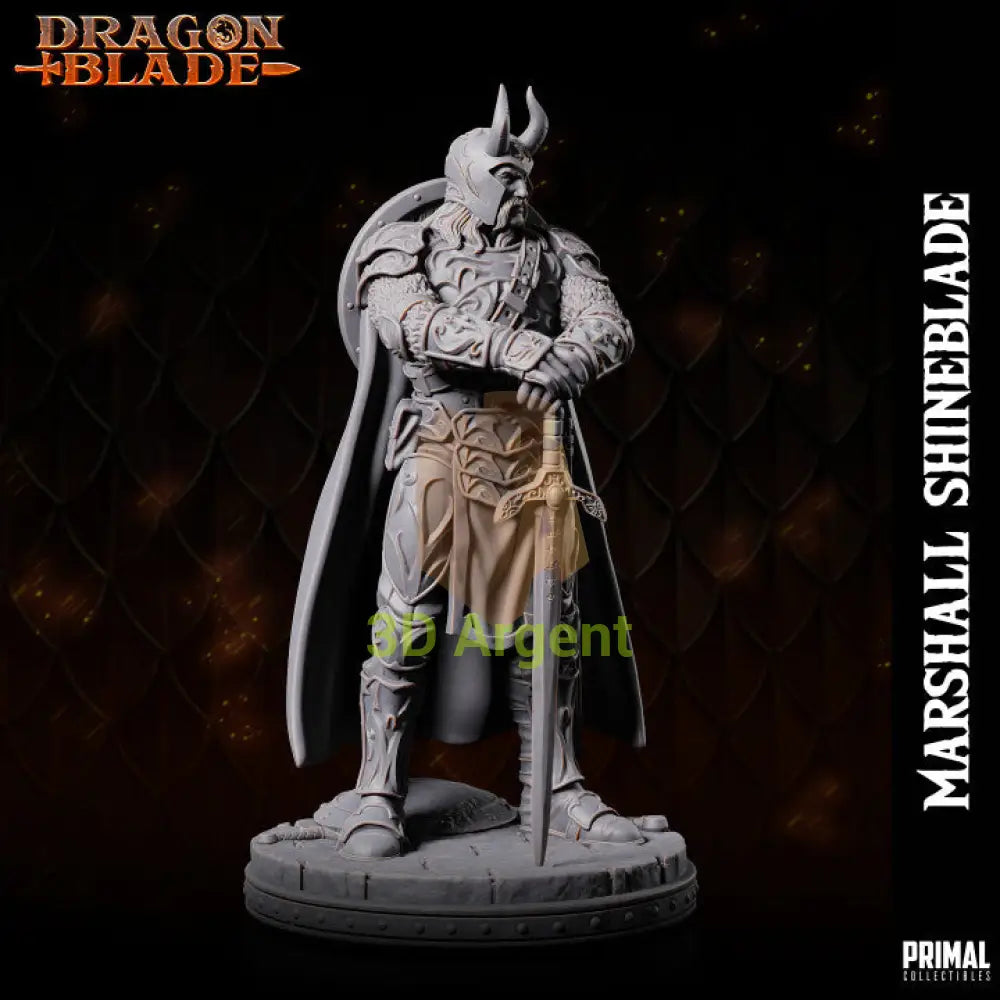 Marshall Shineblade Knight – Dragonblade – Primal Collectibles Resin - Toys & Games:Wargames &
