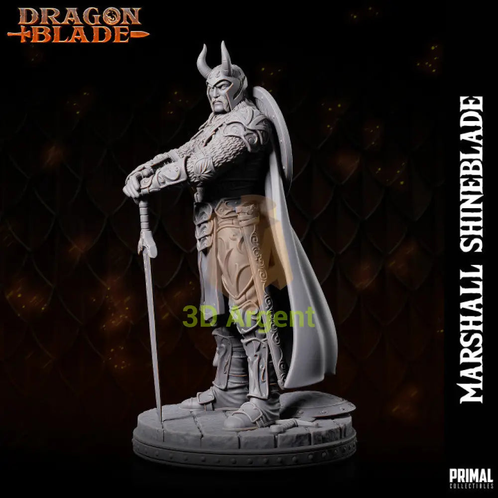 Marshall Shineblade Knight – Dragonblade – Primal Collectibles Resin - Toys & Games:Wargames &