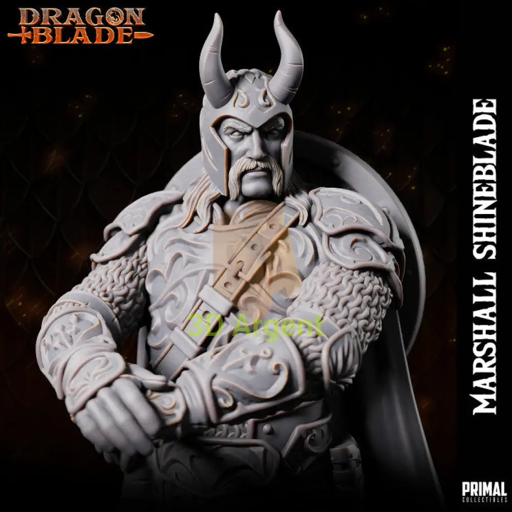 Marshall Shineblade Knight – Dragonblade – Primal Collectibles Resin - Toys & Games:Wargames &
