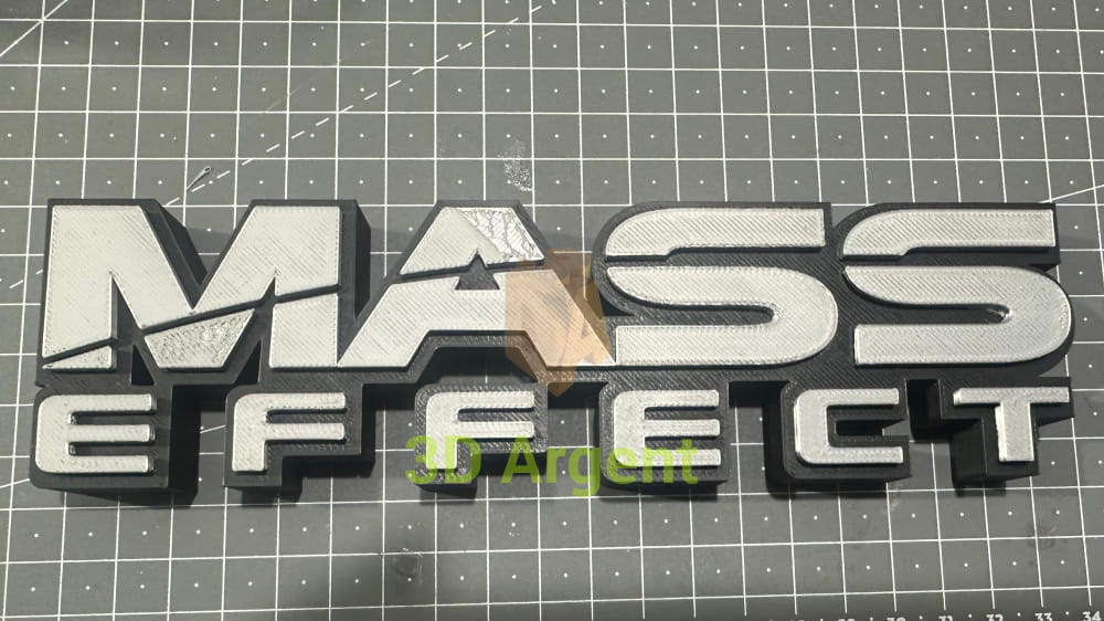 Mass Effect sign - 3D Printed Sign Stand Collectables:Science Fiction Collectables:Other Science Fiction Items