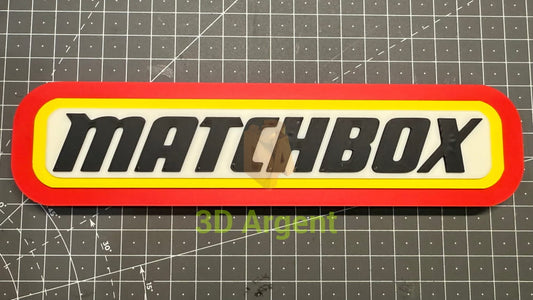 Matchbox Logo - 3D Printed Sign Stand Collectables:Science Fiction Collectables:Other Science Fiction Items