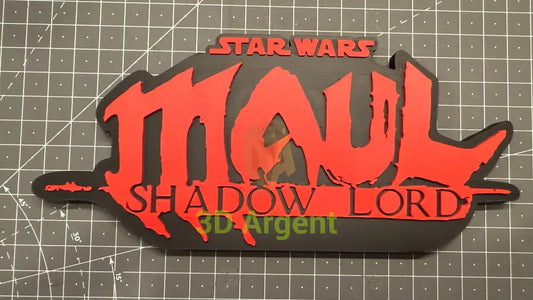 Maul Shadow Lord Star Wars - 3D Printed Sign Stand Collectables:Science Fiction Collectables:Other Science Fiction Items