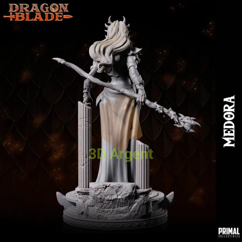 Medora Dragon Dark Queen – Dragonblade – Primal Collectibles Resin - Toys & Games:Wargames &