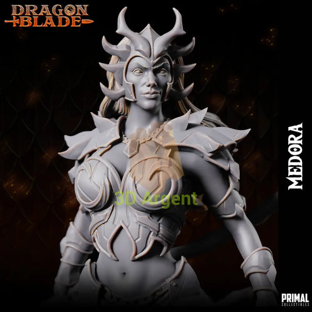 Medora Dragon Dark Queen – Dragonblade – Primal Collectibles Resin - Toys & Games:Wargames &