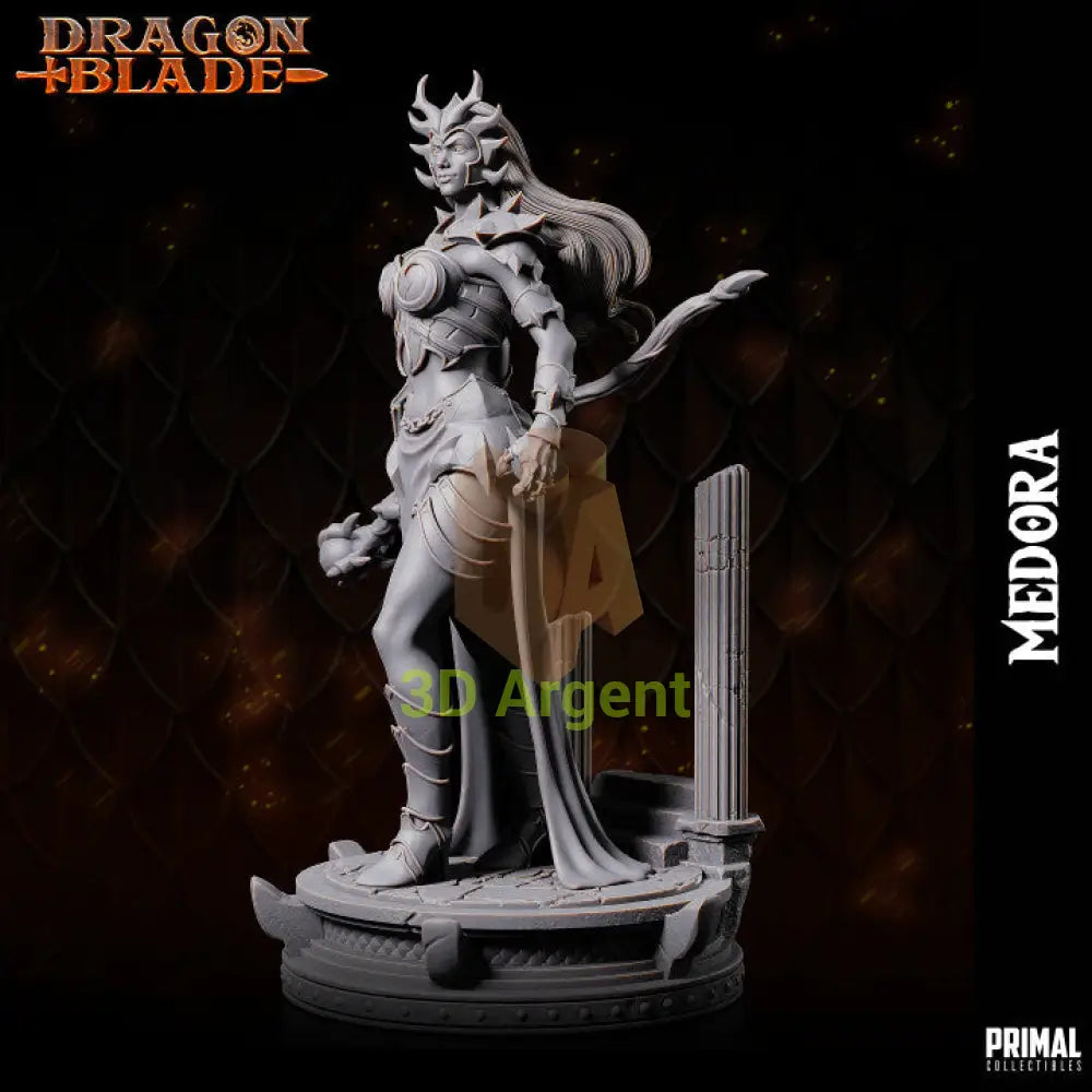 Medora Dragon Dark Queen – Dragonblade – Primal Collectibles Resin - Toys & Games:Wargames &