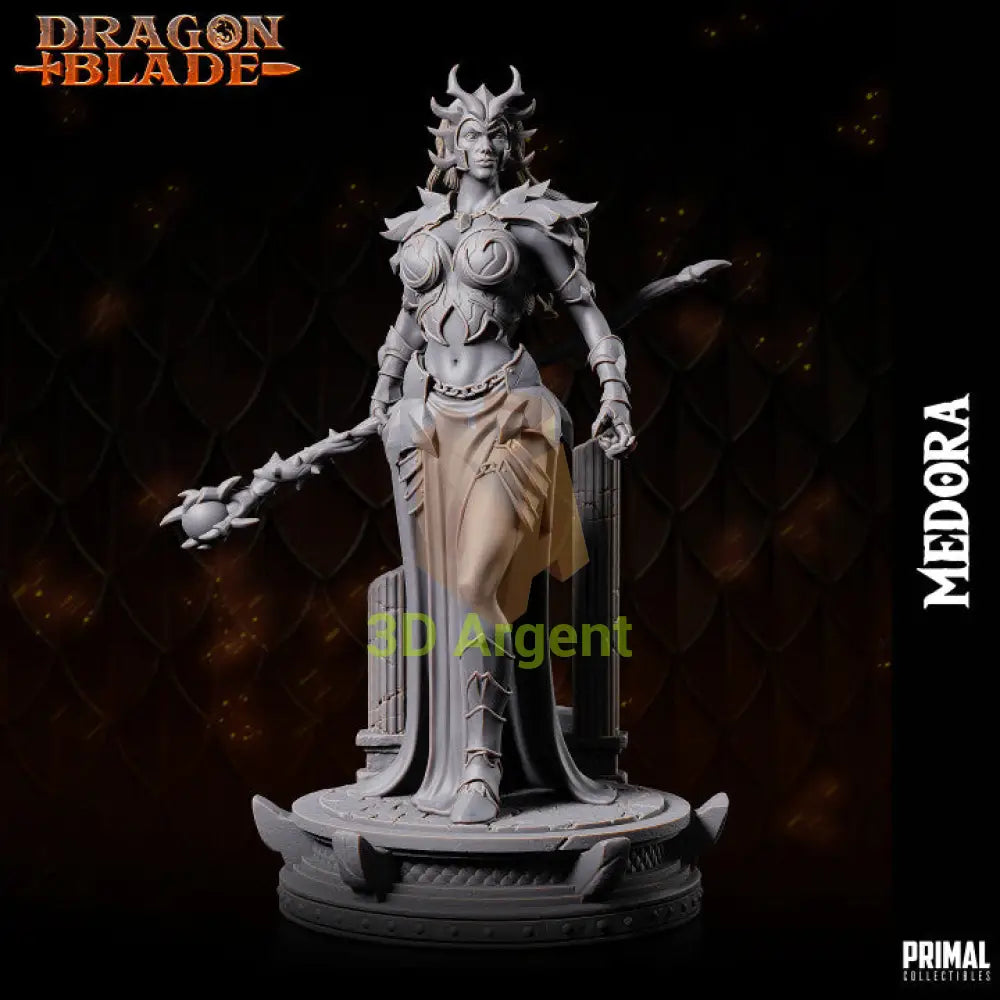 Medora Dragon Dark Queen – Dragonblade – Primal Collectibles Resin - Toys & Games:Wargames &