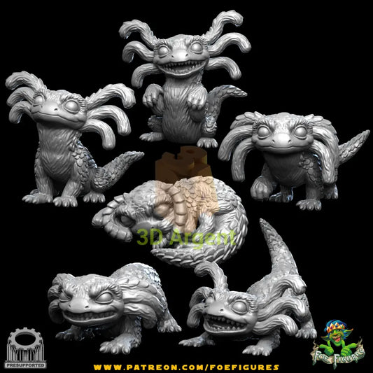 Merqaal 6x poses- Star Wars Outlaws Legion compatible 3D Resin Miniatures Foe Toys & Games:Wargames & Role-Playing:Star