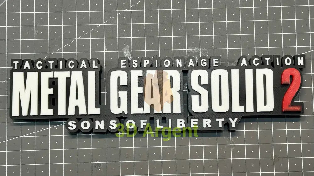 Metal Gear Solid 2 - Sons of Liberty Sign Stand- 3D Printed Collectables:Science Fiction Collectables:Other Science