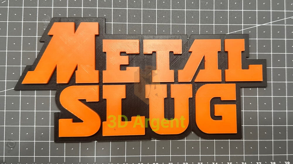 Metal Slug Sign - 3D Printed Sign Video Games & Consoles:Video Game Merchandise