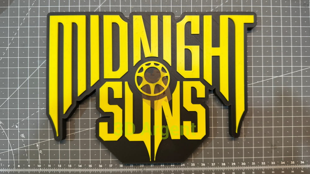 Midnight Suns Sign Stand- 3D Printed Collectables:Science Fiction Collectables:Other Science Fiction Items