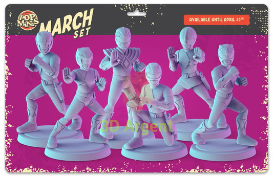 Mighty Morphin Power Rangers Figures compatible D&D DragonLance Miniatures Pop Minis - All Figures - Toys &