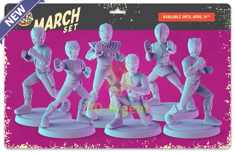 Mighty Morphin Power Rangers Figures compatible D&D DragonLance Miniatures Pop Minis - All Figures - Toys &