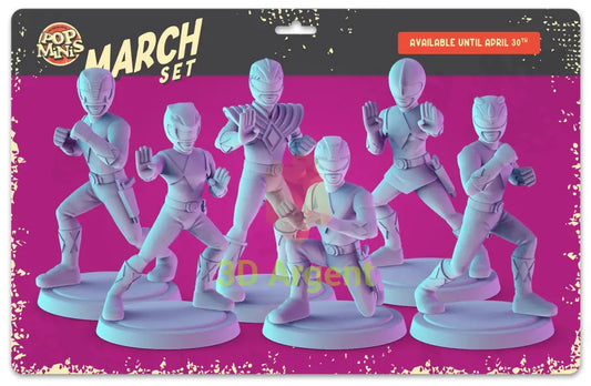 Mighty Morphin Power Rangers Figures compatible D&D DragonLance Miniatures Pop Minis - All Figures - Toys &