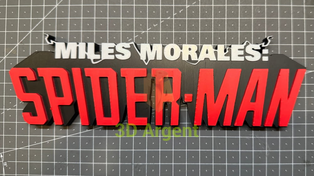 Miles Morales Spider Man Logo Sign | 3D Printed Multi Colour Superhero Display Books Comics & Magazines:Comic Books &