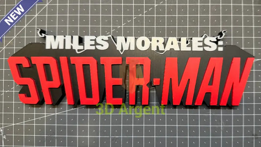 Miles Morales Spider Man Logo Sign | 3D Printed Multi Colour Superhero Display Books Comics & Magazines:Comic Books &