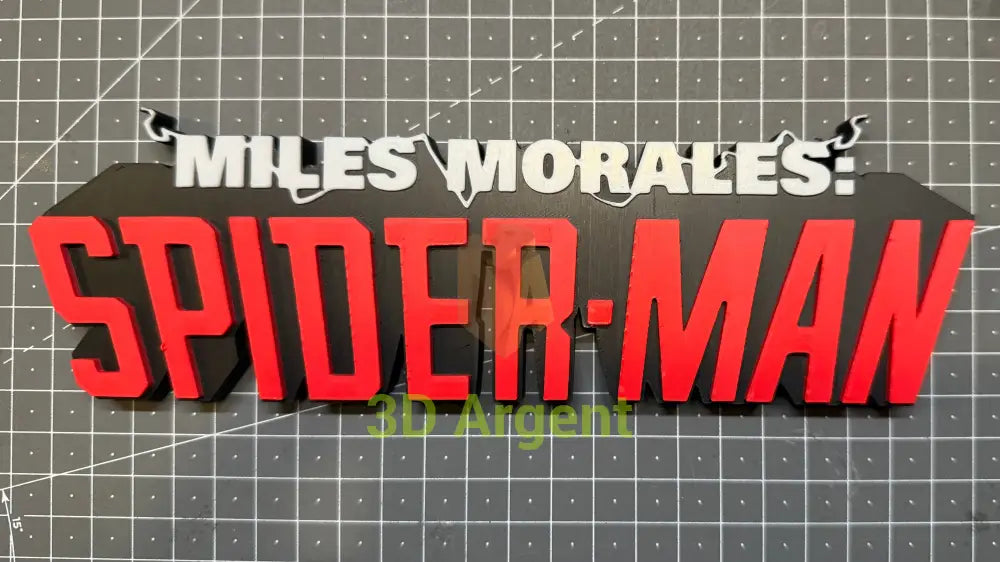 Miles Morales Spider Man Logo Sign | 3D Printed Multi Colour Superhero Display Books Comics & Magazines:Comic Books &