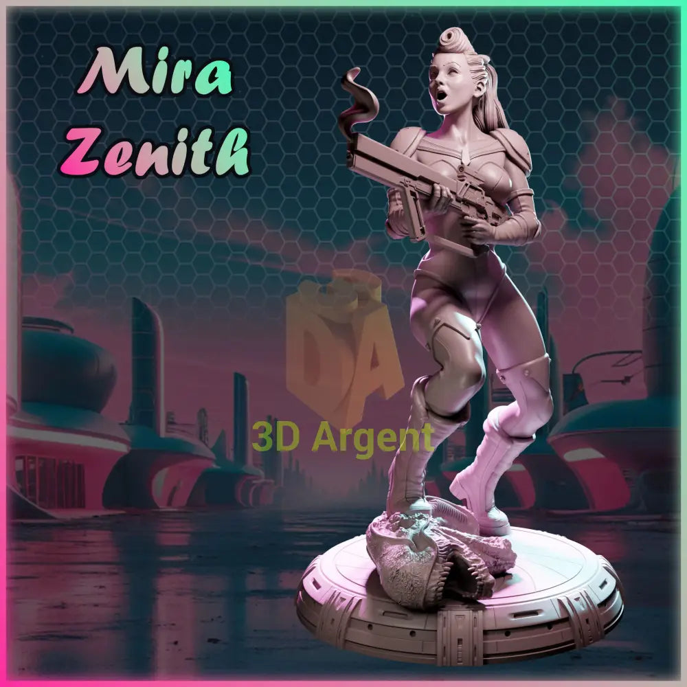 Mira Zenith – Ladies of Nuke City – Gilmorestudio 3D Printed Resin Miniature 32mm SFW