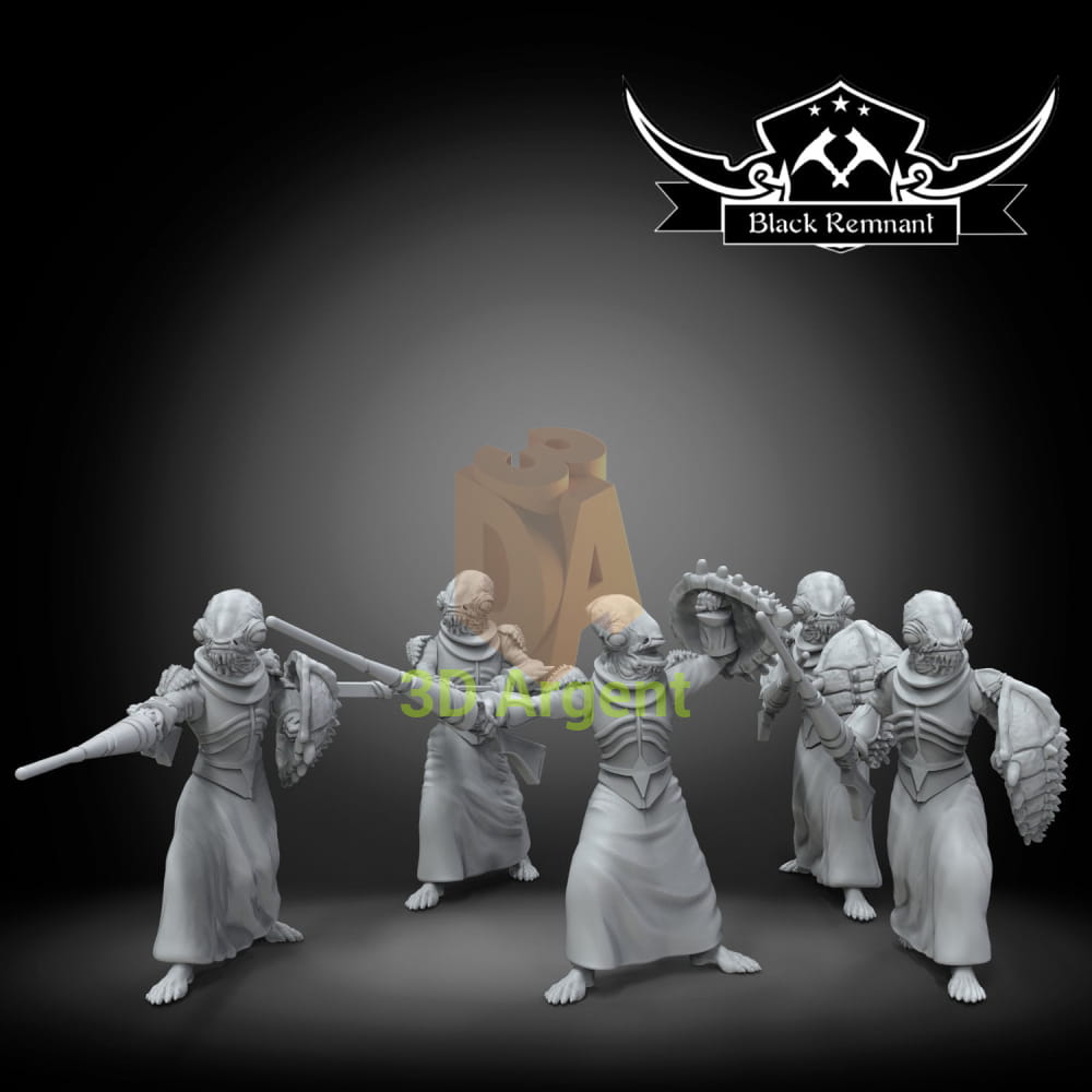 Mon Calamari Knight Squad Star Wars Legion compatible 3D Print Resin Miniatures Toys & Games:Wargames &