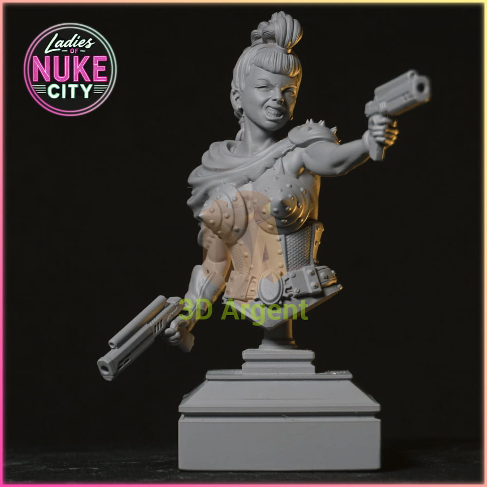 Morrigan Shot – Ladies of Nuke City – Gilmorestudio 3D Printed Resin Miniature
