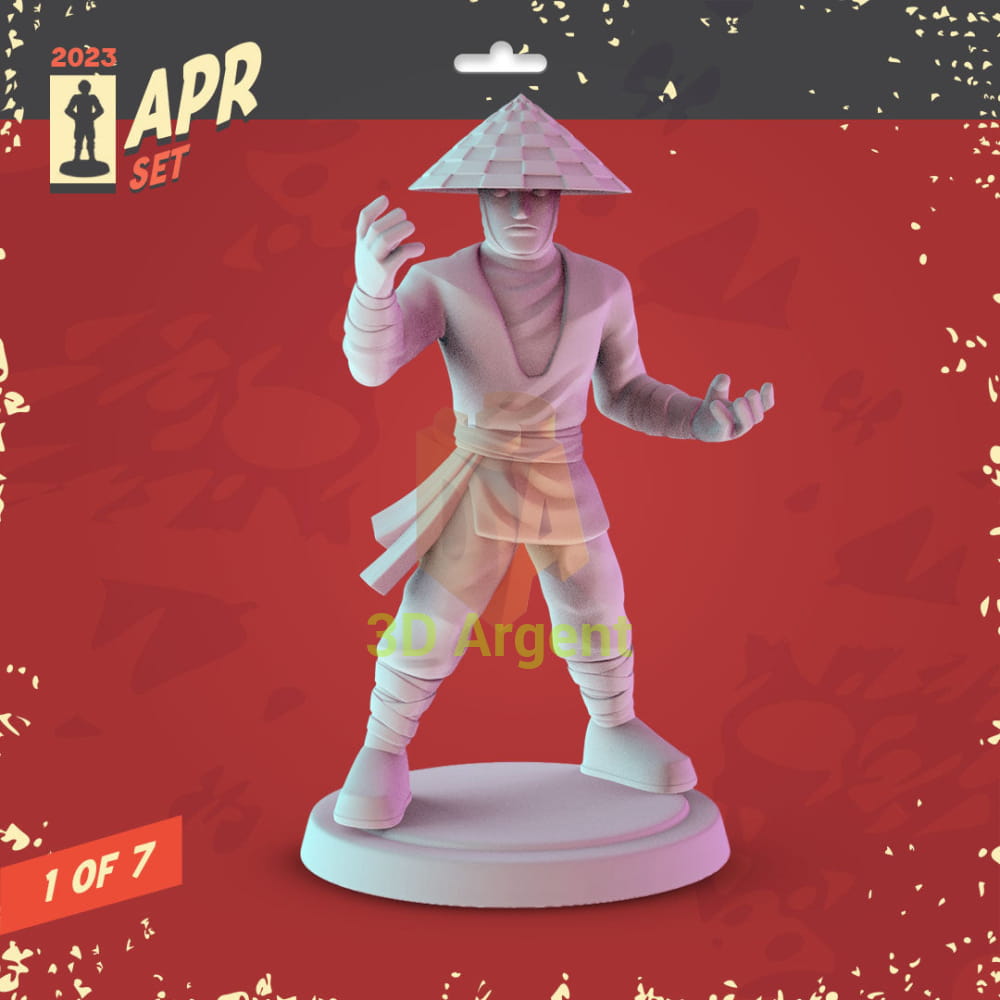 Mortal Kombat Figures compatible D&D DragonLance Miniatures Pop Minis - 7 Raiden - Toys & Games:Wargames &