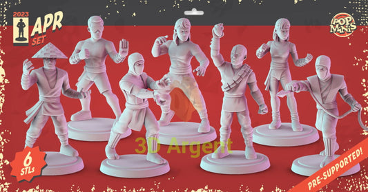 Mortal Kombat Figures compatible D&D DragonLance Miniatures Pop Minis - All Figures - Toys & Games:Wargames &