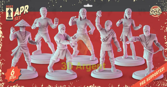 Mortal Kombat Figures compatible D&D DragonLance Miniatures Pop Minis - All Figures - Toys & Games:Wargames &