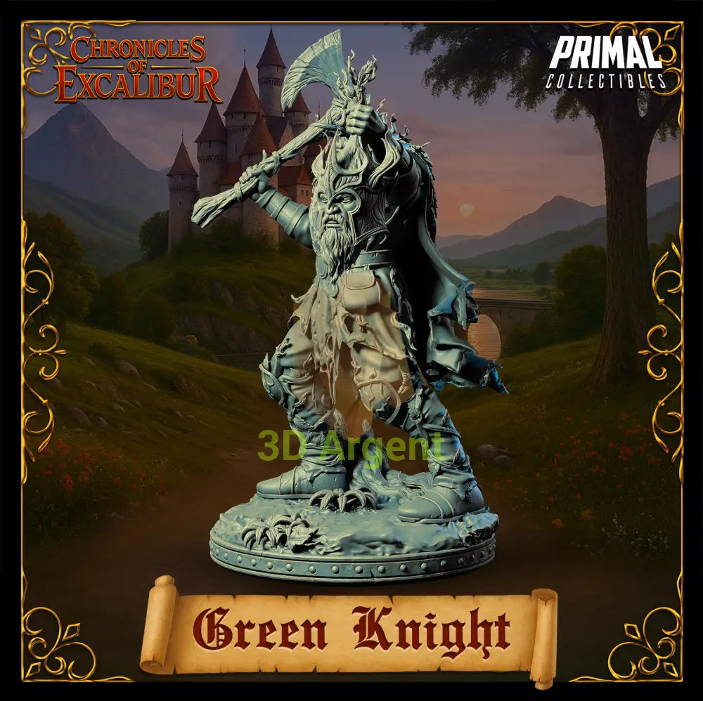 Mystic - Green Knight - Fantasy compatible D&D DragonLance Miniatures Primal
