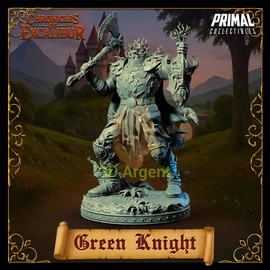 Mystic - Green Knight - Fantasy compatible D&D DragonLance Miniatures Primal