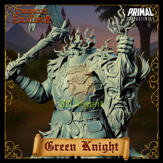 Mystic - Green Knight - Fantasy compatible D&D DragonLance Miniatures Primal