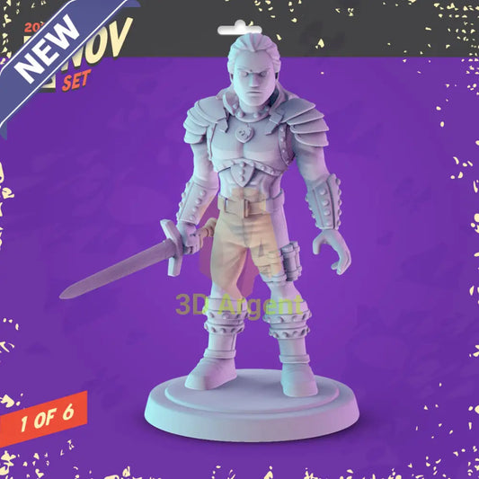 Netflix Icons Figures compatible D&D DragonLance Miniatures Pop Minis - 1 Geralt of Rivia - Toys & Games:Wargames &