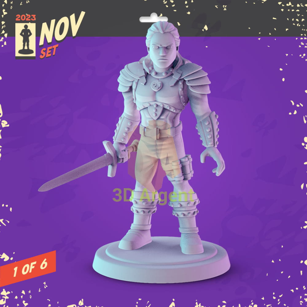 Netflix Icons Figures compatible D&D DragonLance Miniatures Pop Minis - 1 Geralt of Rivia - Toys & Games:Wargames &