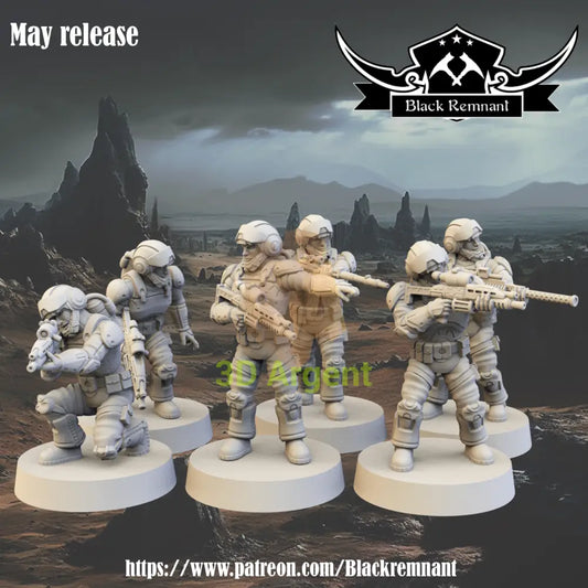 New Republic Troopers Squad 6x Star Wars Legion compatible 3D Resin Miniatures Toys & Games:Wargames &