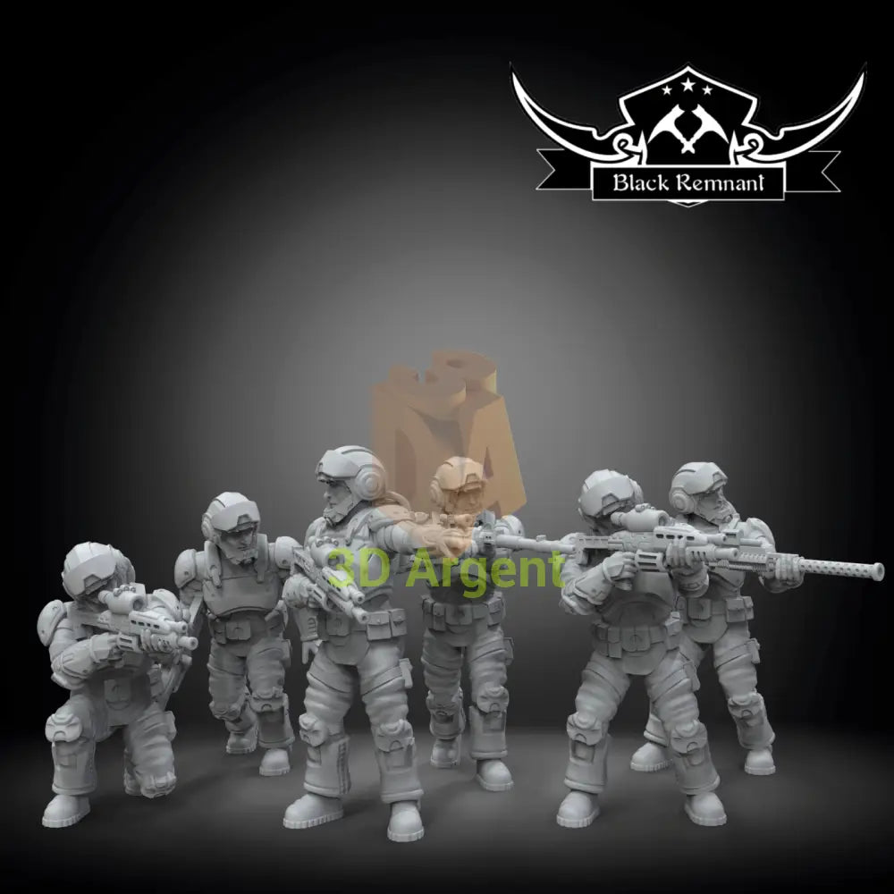 New Republic Troopers Squad 6x Star Wars Legion compatible 3D Resin Miniatures Toys & Games:Wargames &