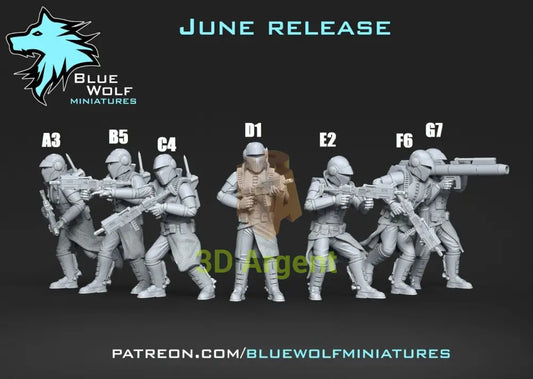 Nimbus Commandos Star Wars Legion 3D Printed Resin BlueWolf Miniatures A3 Toys & Games:Wargames & Role-Playing:Star Wars