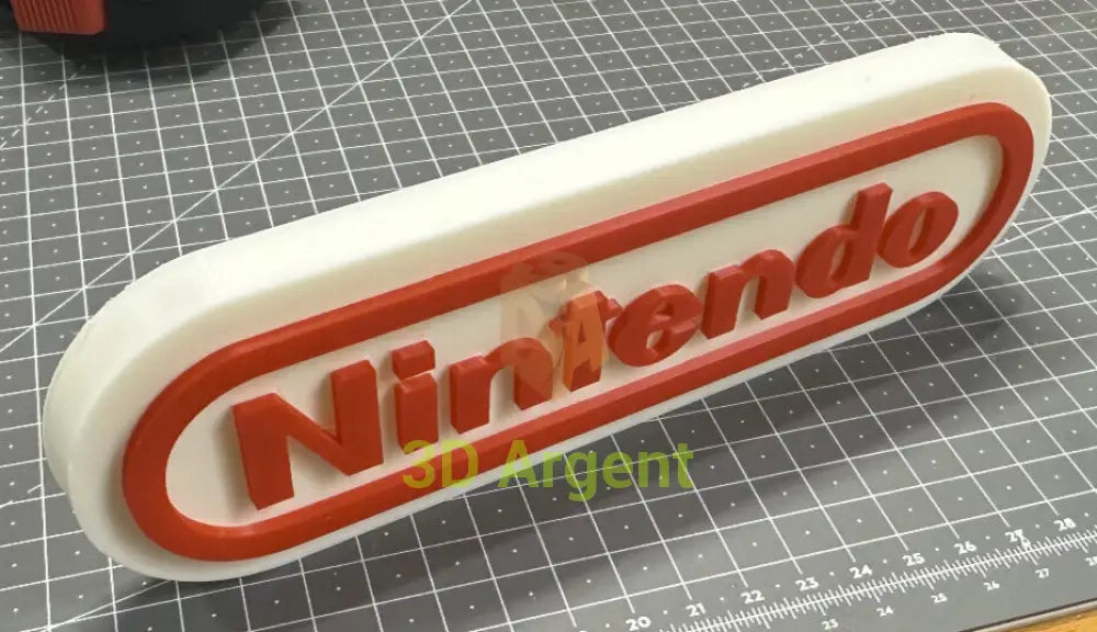 Nintendo - 3D Printed Sign Stand Retro Video Games & Consoles:Video Game Merchandise