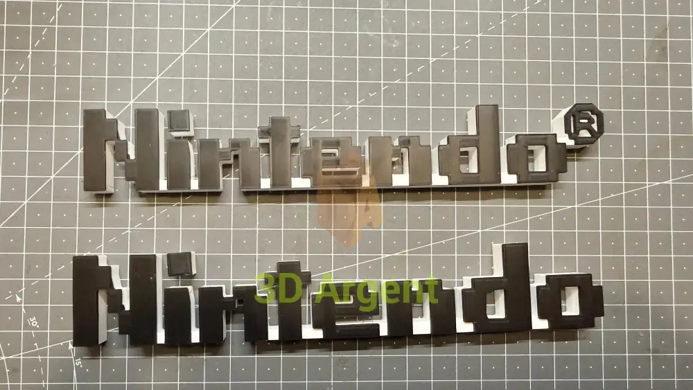 Nintendo 8 Bit Logo Sign Stand 3D Printed Multi Colour Retro Gaming Display Decor Video Games & Consoles:Video Game