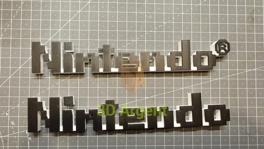 Nintendo 8 Bit Logo Sign Stand 3D Printed Multi Colour Retro Gaming Display Decor Video Games & Consoles:Video Game