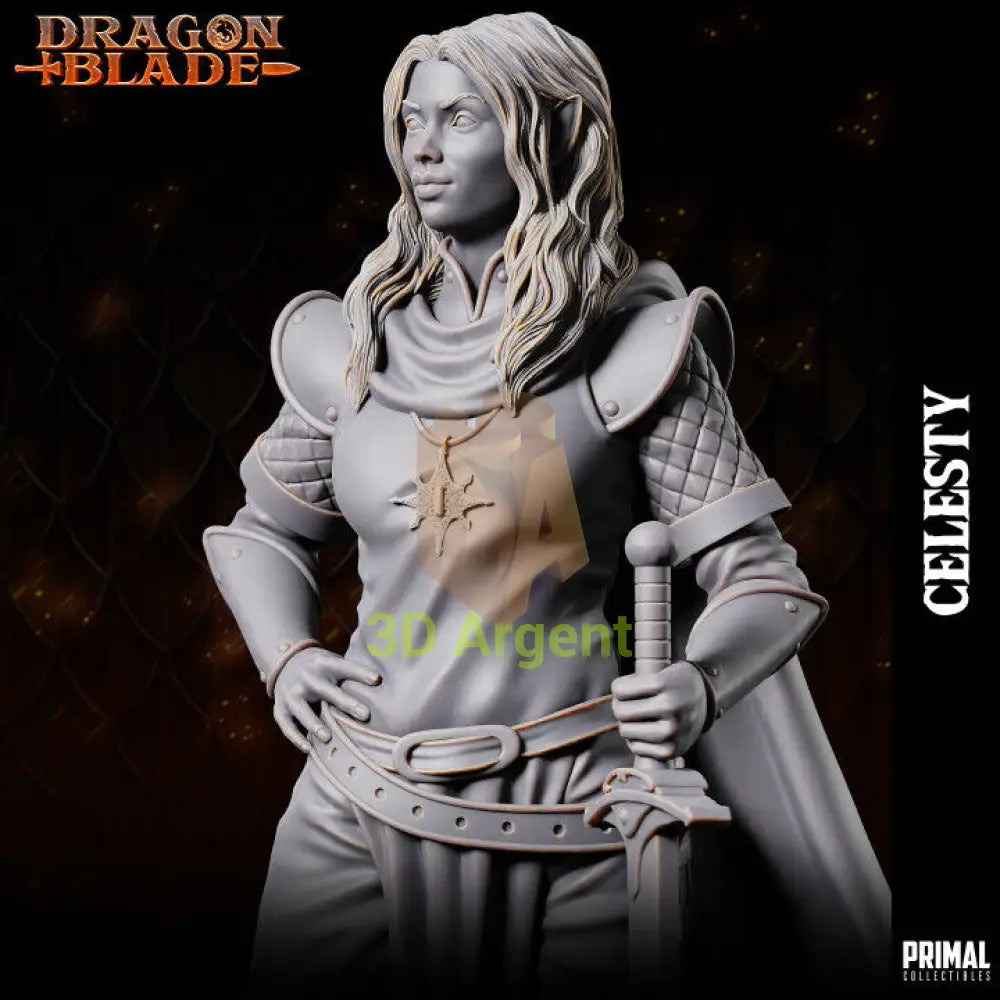 Noble princess - Celesty - Fantasy compatible D&D DragonLance Miniatures Primal Toys & Games:Wargames &