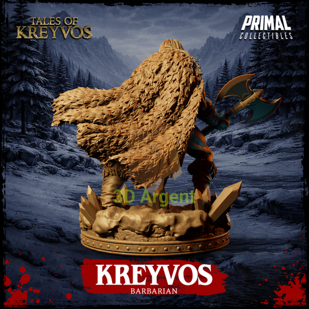 Northman - Kreyvos - Fantasy compatible D&D DragonLance Miniatures Primal