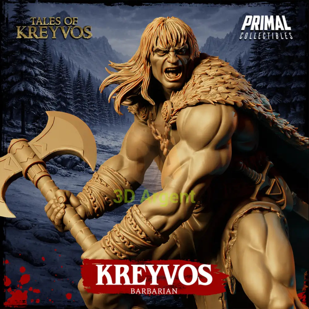 Northman - Kreyvos - Fantasy compatible D&D DragonLance Miniatures Primal