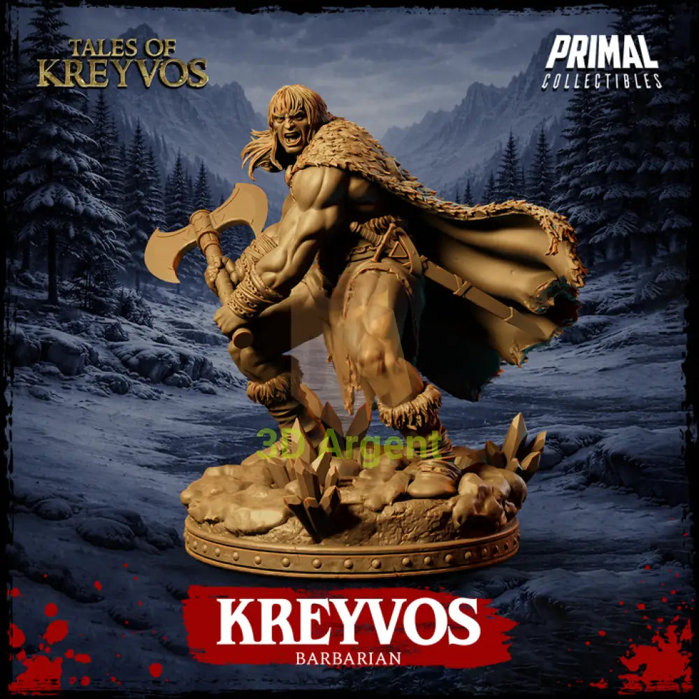 Northman - Kreyvos - Fantasy compatible D&D DragonLance Miniatures Primal