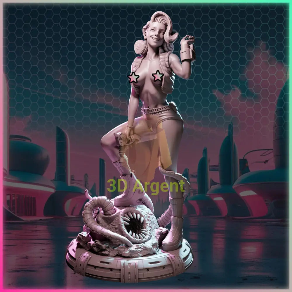 Nova Solstice – Ladies of Nuke City – Gilmorestudio 3D Printed Resin Miniature 32mm NSFW