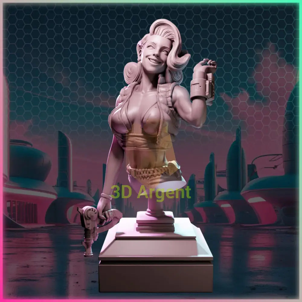Nova Solstice – Ladies of Nuke City – Gilmorestudio 3D Printed Resin Miniature Bust SFW