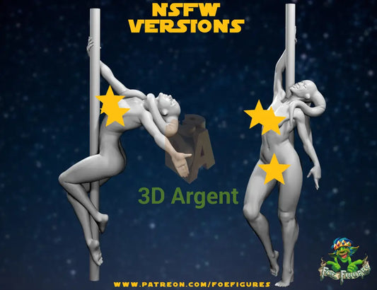 NSFW Twilek Dancers Star Wars Legion compatible 3D Printed Resin Miniatures Foe Toys & Games:Wargames &