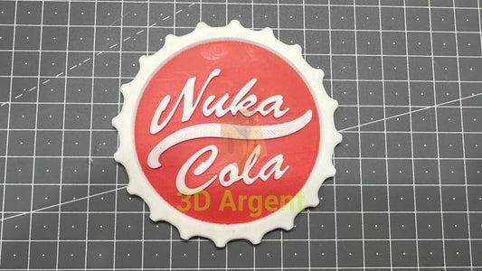 Nuka Cola Logo - 3D Printed Sign Fallout Collectables:Science Fiction Collectables:Other Science Fiction Items